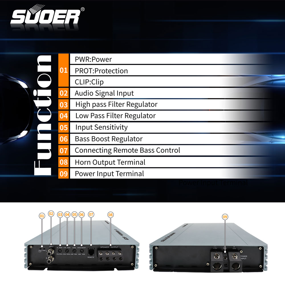 Car Amplifier MONO Channel - CF-4000D-J